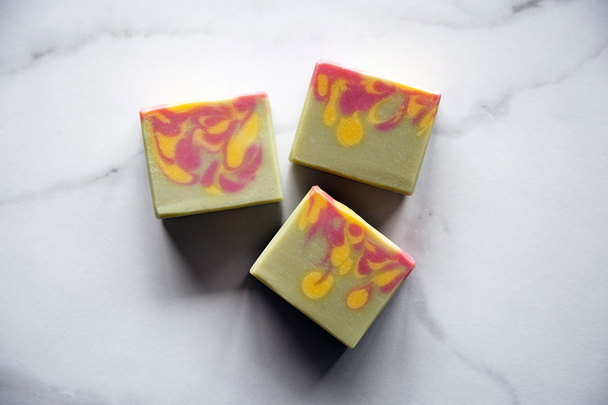 cactus flower goat milk soap