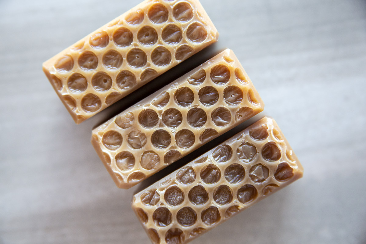 oatmeal, milk, and honey soap