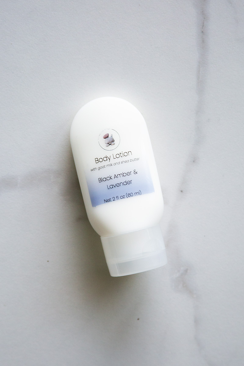 Image of Black Amber & Lavender travel lotion
