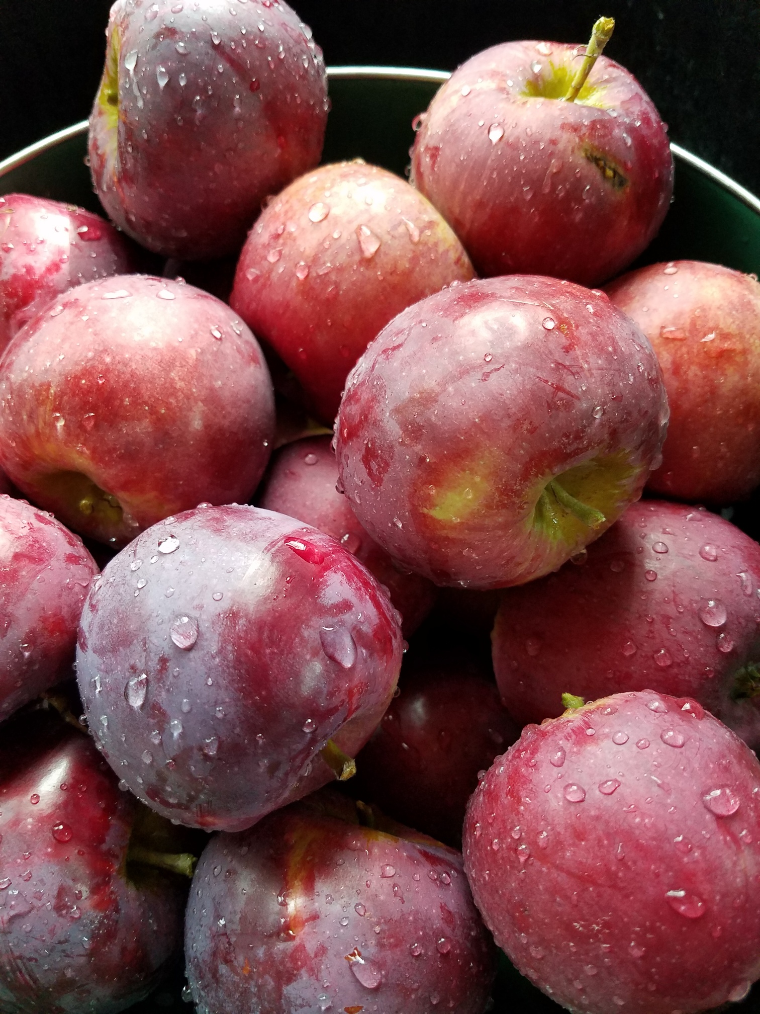 Picture of freshly washed apples