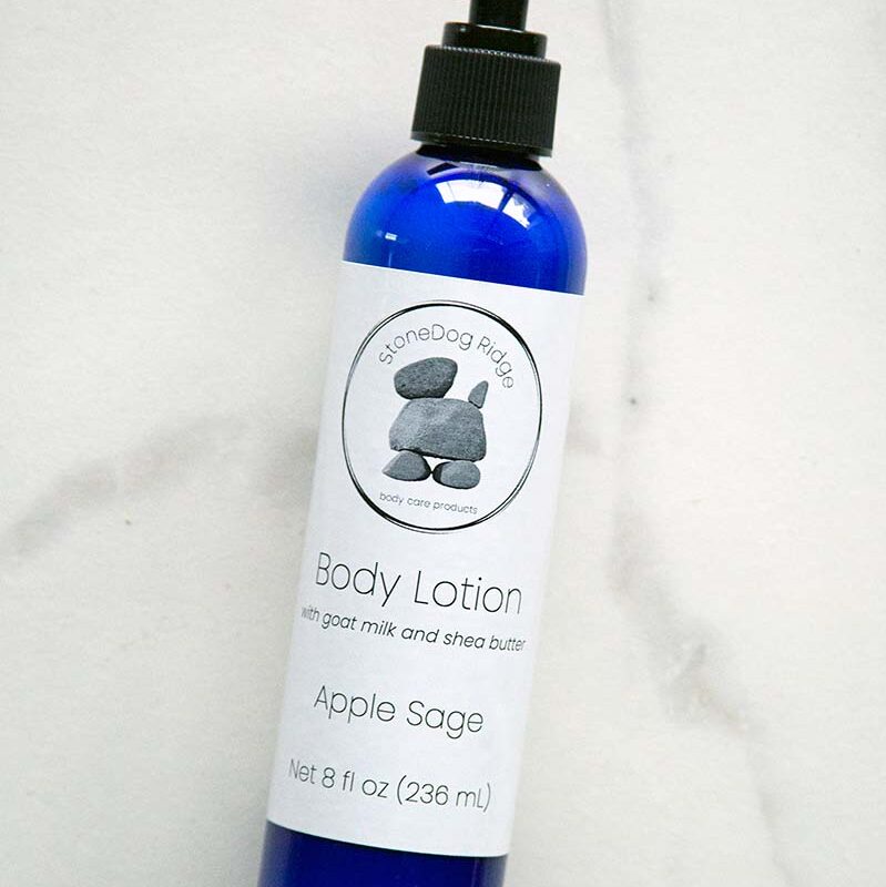 picture of apple sage lotion bottle