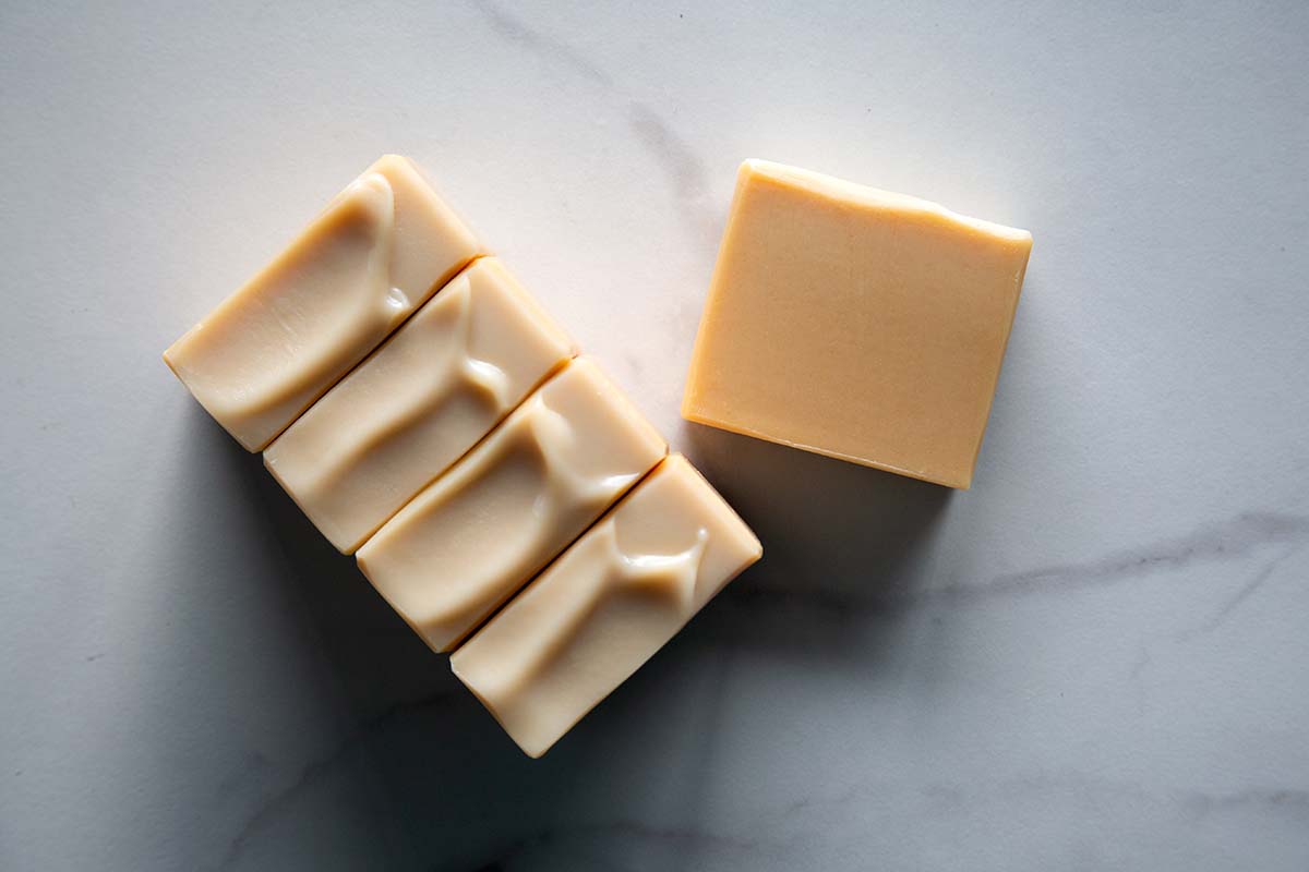mint and rosemary soap