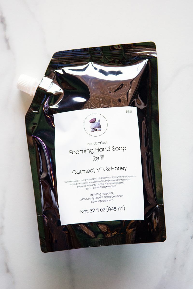 Image of Oatmeal, Milk, and Honey foaming soap refill
